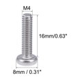 thumbnail image 3 of Tornillos de máquina M4x16mm Unique Bargains, tornillos de cabeza Phillips en forma de pan, sujetadores, pernos, 30 piezas, 3 of 3