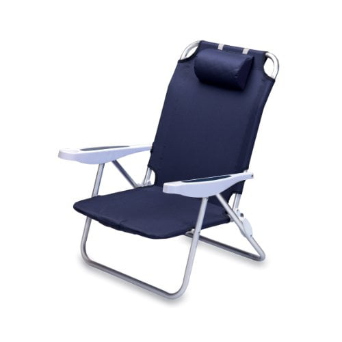 ONIVA - une Chaise de Plage Pliante Monaco de Marque de Temps de Pique-Nique, Marine, 30 x 26 x 5