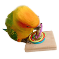 thumbnail image 5 of Environmentally Friendly Bird Entertainment, High Quality Wood Interactive Toy That Promotes Healthy Play In Small Medium Birds, 5 of 5
