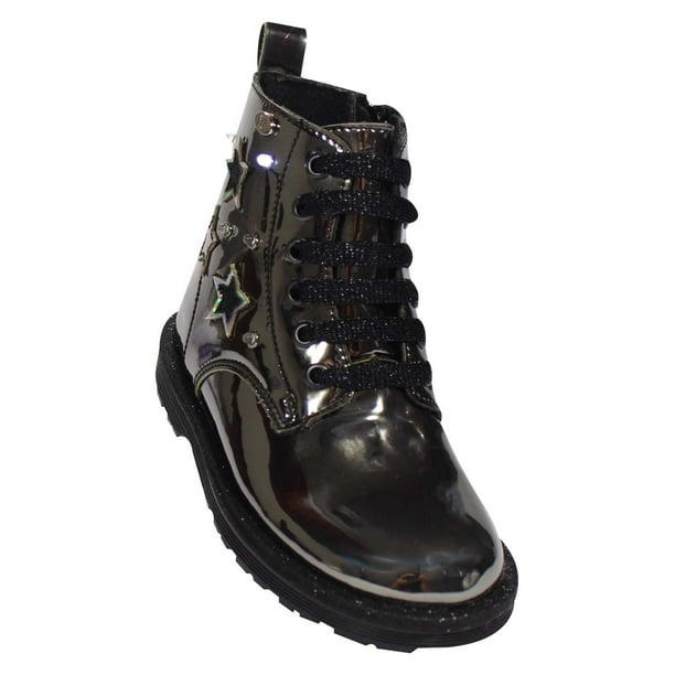 Botin luces coqueta niña gris sintetico 93503r Leon 93503rp