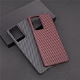 thumbnail image 2 of Funda de teléfono de protección de lente de fibra de carbono Real para Samsung Galaxy S21 S20 Plus, fundas duras de fibra de carbono Ultra qym unisex, 2 of 2