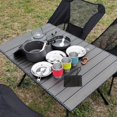 thumbnail image 2 of Bamboohart 22pcs Camping Cookware Kit Camping Utensils Cooking Set Camping Pot Pan Cooking Set Camp Cookware Set with Mesh Bag for Outdoor Camping Hiking Backpacking 13 Person, 2 of 6