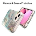 thumbnail image 3 of Compatible for iPhone 13 Case,Marble Pattern IMD Shockproof Rubber Rugged Soft TPU Silicone Drop Protective Women Girl Ultra Slim Cover.For iPhone 13,E, 3 of 6