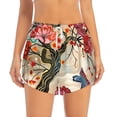 thumbnail image 2 of Daiia Butterflies And Flowers Painting Pattern Women's 2 in 1 Running Shorts - Lightweight Athletic Workout Gym Yoga Shorts Liner with Phone Pockets-Medium, 2 of 7