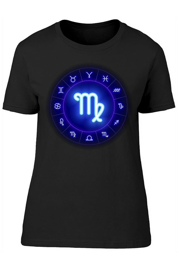 Virgo Zodiac Symbol T-Shirt Women -Image by Shutterstock, Female x-Large
