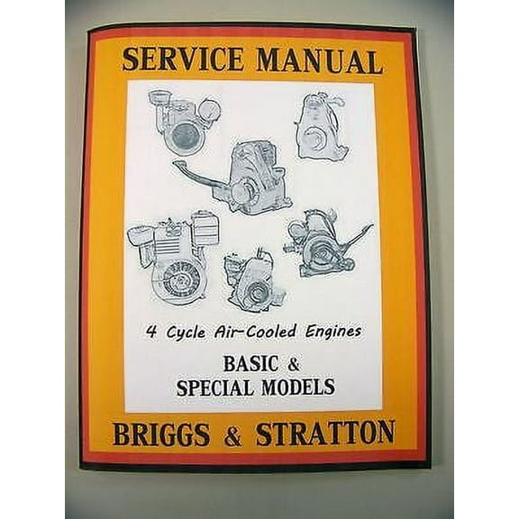 Briggs Stratton Wmg Wbg Wmip Zhlr4 Engine Service Shop Overhaul Repair Manual
