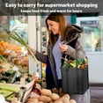 thumbnail image 2 of Insulated Grocery Bags with Zippered top Frozen Food Shopping Groceries Travel Insulated Tote Cooler Thermal Bags, 2 of 3