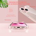 thumbnail image 4 of IBAOLE Clear Case for iPhone 13 Mini 5.4 Inch with Screen Protector[2 Pack] + Camera Lens Protector[2 Pack], Soft Protective Case for Women Girls Cute Shockproof Cover(Clear)Clear-, 4 of 7