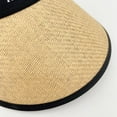 thumbnail image 4 of Jalioing Straw Sun Visor for Women Wide Brim UV Protection Sun Hat Adjustable Ponytail Vacation Beach Hat, 4 of 4