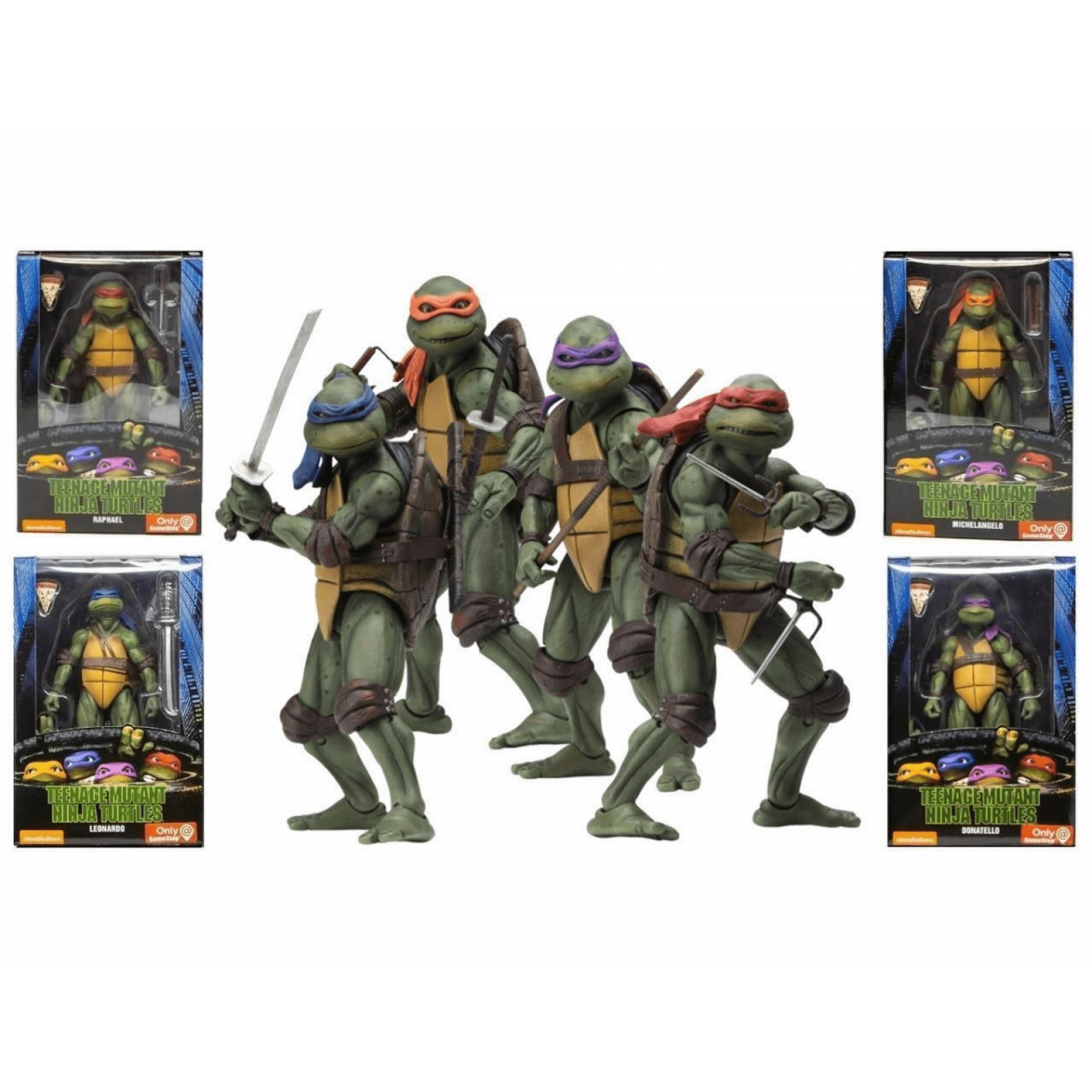 Xingya Teenage Mutant Ninja Turtles Toys Teenage Mutant Ninja Turtles 1990 Movie 7 Figures Teenage Mutant Ninja Turtles Characters Purple Purple
