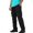 Black*, variant on Men's Pants Solid Color Dual Cord Drawstring Elastic Waist Multi Layer Zipper Cargo Pockets Adjustable Hem Straight Full Length Casual Trousers Khaki