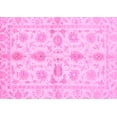 thumbnail image 1 of Ahgly Company Indoor Rectangle Oriental Pink Traditional Area Rugs, 5' x 7', 1 of 4