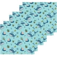 thumbnail image 3 of SKYSONIC Whale Cotton Washcloths Set of 6, Highly Absorbent Soft Fingertip Towel for Bathroom, Gym, Hotel and Spa, 12 x 12 Inch, 3 of 7