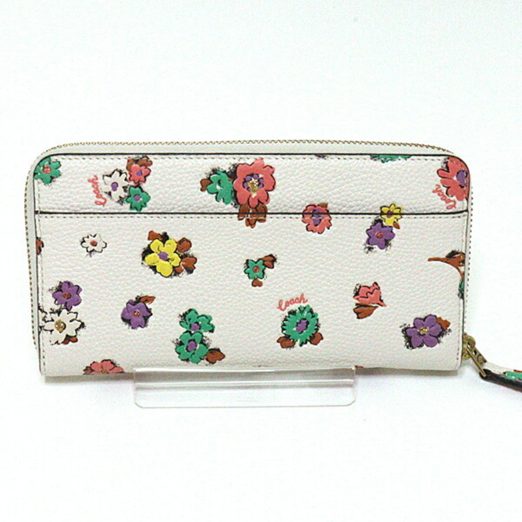 Authenticated Used Coach COACH floral print long wallet C3816 