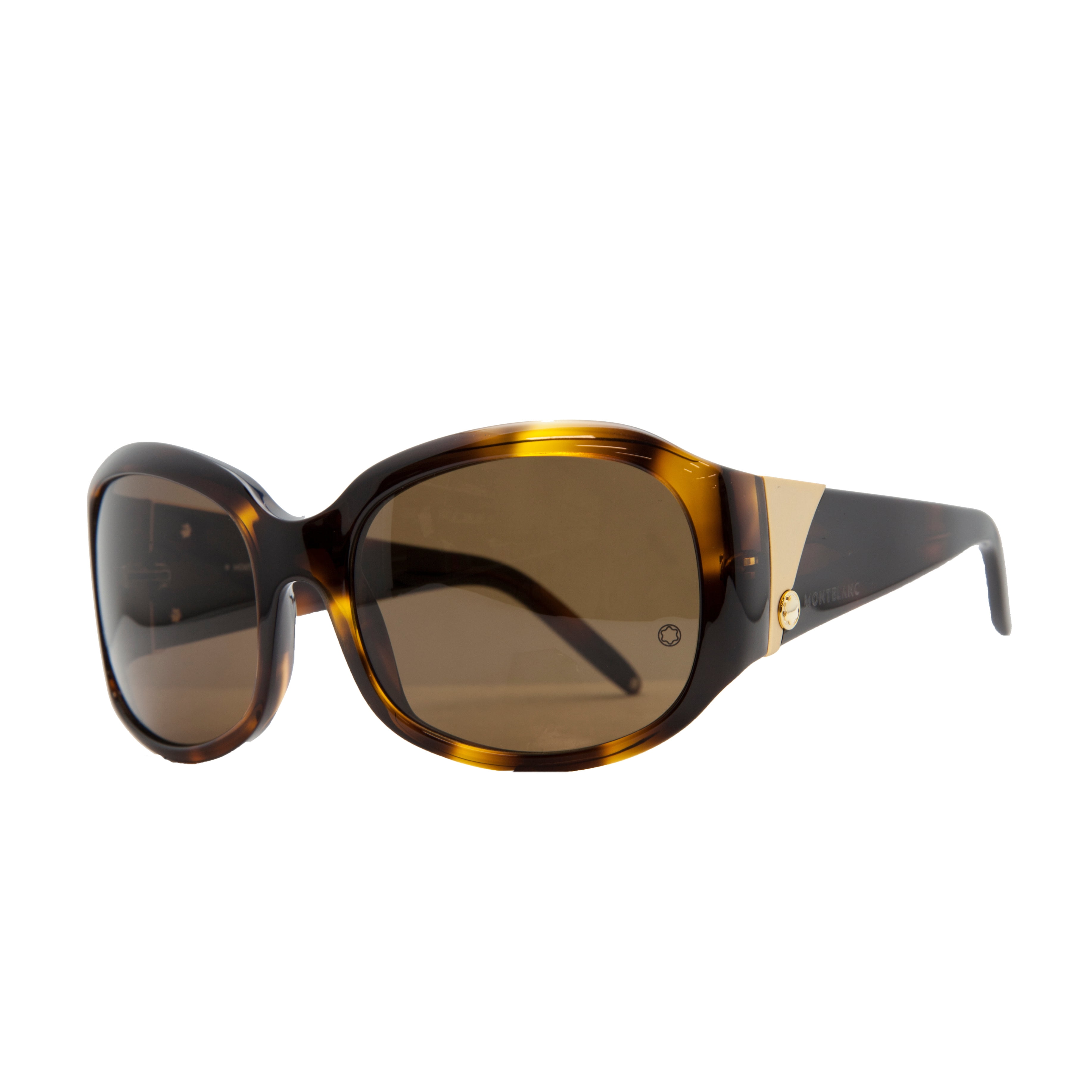 Montblanc - Mont Blanc MB 22S/S 096 Havana Oval Sunglasses - Walmart