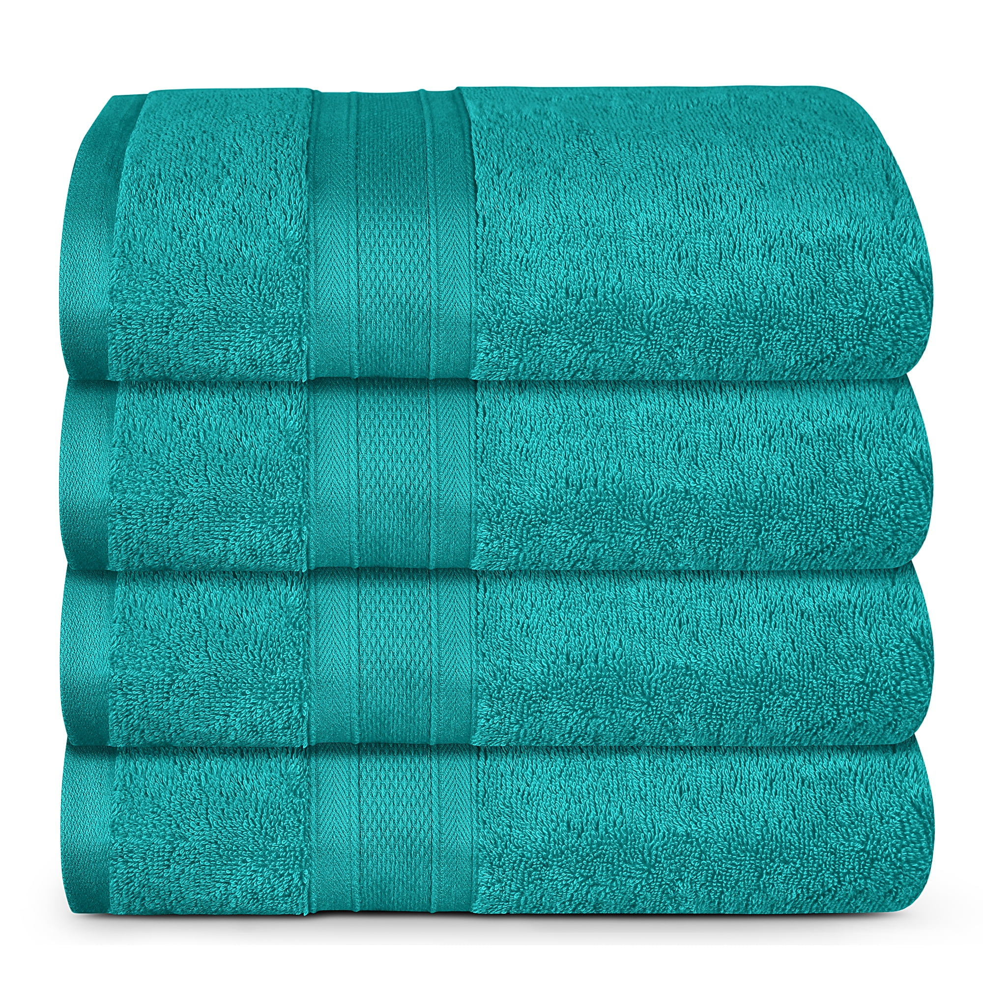 Set of 4-500gsm Soft Absorbent Pure Cotton Bath Towel OR Bath Sheet 
