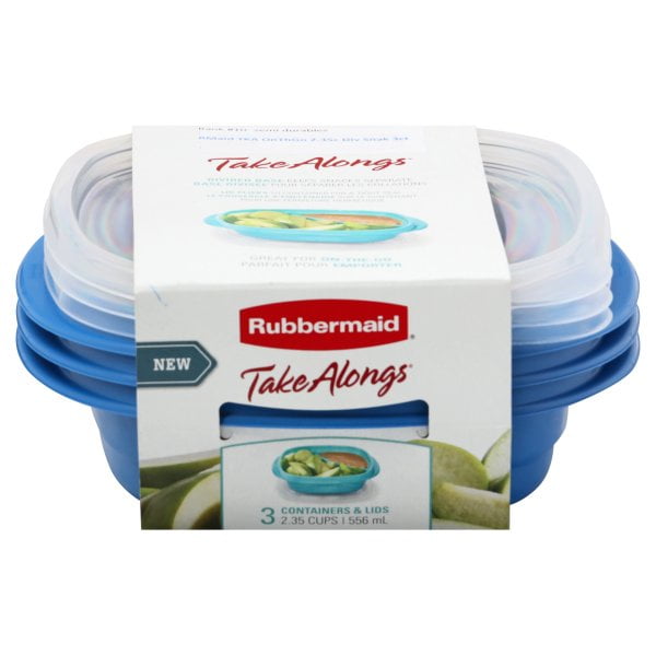 Rubbermaid Take Along Divided Snack Containers 2.35Cup ( 6 Count