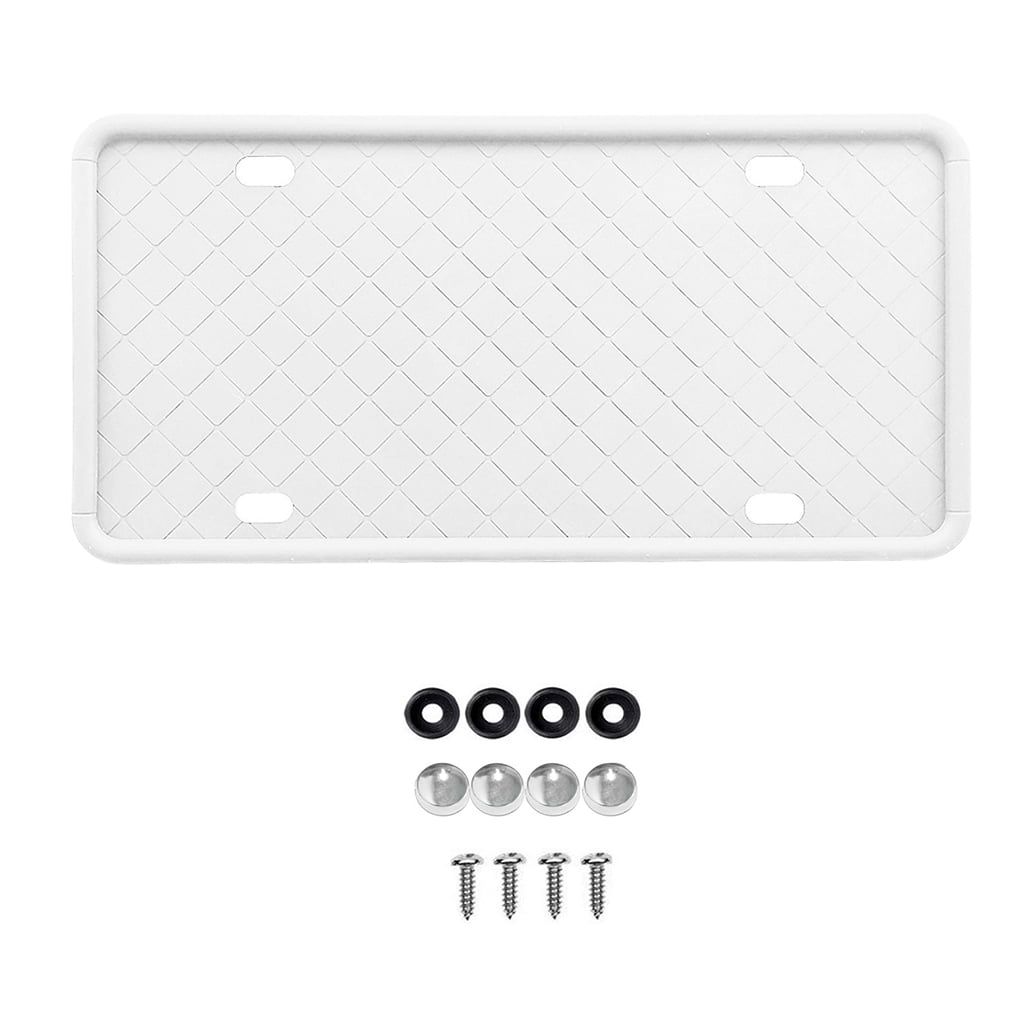 Rinhoo Licence Plate Cover Silicone Car Tag Frame Protector Licence