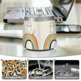 thumbnail image 6 of Yayeee Ashtray with Lid for Cigarette Smokeless Stainless Steel Home Ash Holder, White Cat Rainbow, 6 of 7