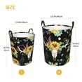 thumbnail image 3 of Rateoe Pattern Round Laundry Hamper Basket, Tall Hamper Basket for Blanket Storage, Nursery Clothes Hamper for Laundry in Bedroom and College Dorm-Small, 3 of 6