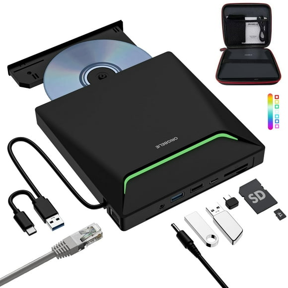 Unidad externa de CD DVD ORIGBELIE Cool DVD Burner USB 3.0