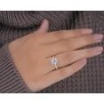 thumbnail image 3 of Cora Jewellery 2.0CT Round Moissanite Engagement Ring for Women, 14K Yellow Gold, 5 US, 3 of 8