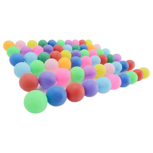 Lot de 50 balles de ping-pong de couleur assortie 