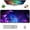 Amazing Galaxy, variant on Large Mouse Pad, Full Desk XXL Extended Gaming Mouse Pad 35" X 15", Waterproof Desktop Mat with Stitched Edge, Non-Slip Laptop Computer Keyboard Mousepad for Office & Home, World Map Design
