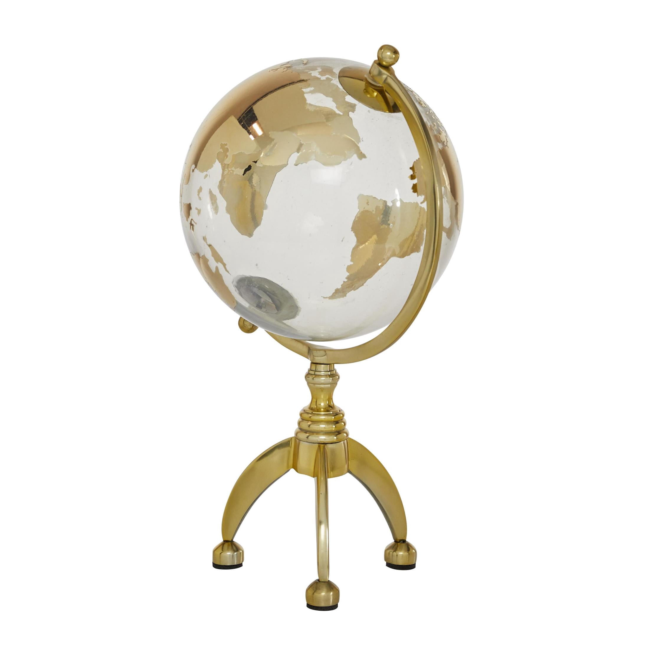 DecMode 8" Gold Globe with Tripod Base