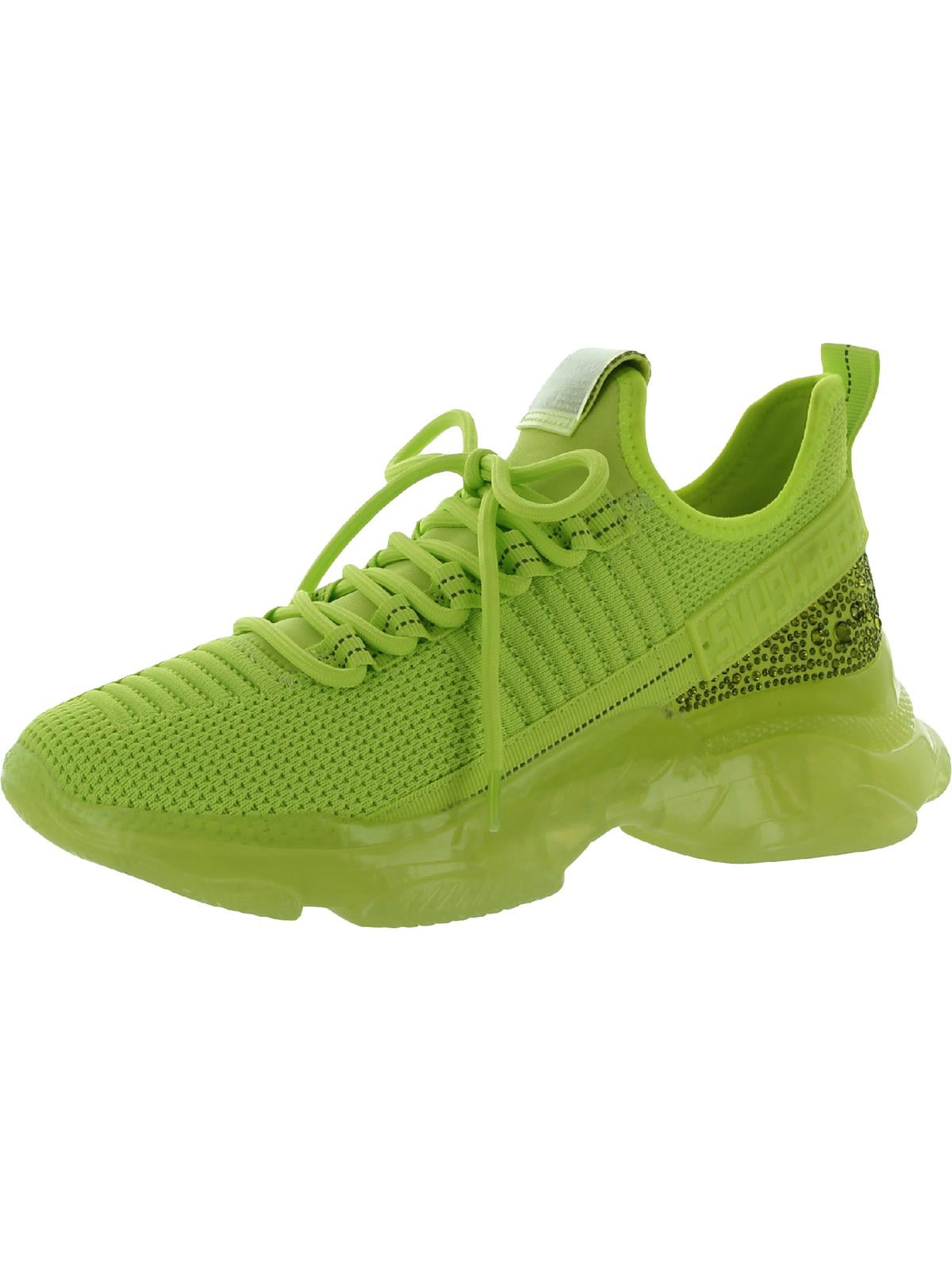 Steve Madden Women's Maxima Knit Rhinestone Fashion Sneaker