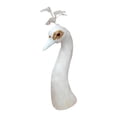 thumbnail image 2 of jifeng Mannequin Paon Tête Décorative Fête Élégante Tête d'Animal Simulée Modèle Blanc 35 cm, 2 of 9