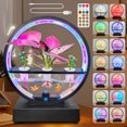 thumbnail image 3 of Decorative RGB Atmosphere Lamp Ornament Plant Growth Light Hydroponic Ecological System Wireless BT Speaker Music Sync with Touch Button Remote Control Type-C Plug and, 3 of 8