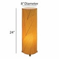 thumbnail image 6 of Eangee 24 Inch Cocoa Leaf Cylinder Table Lamp Orange, 6 of 7
