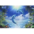 thumbnail image 1 of Tile Mural Bathroom Backsplash - Tropical Memory-CRL - by Christian Riese Lassen, 1 of 1