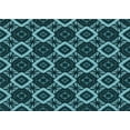 thumbnail image 1 of Ahgly Company Machine Washable Indoor Rectangle Transitional Deep Teal Green Area Rugs, 7' x 9', 1 of 7