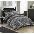 thumbnail image 2 of Chic Home Lovey 2-Piece Reversible Geometric Duvet Cover Set, Twin, Black, 2 of 4