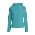 thumbnail image 4 of ZUKMRJPC Women's Sun Protection Jacket Full Zipper Long Sleeve Hoodie Shirts Casual Lightweight Outdoor Athletic Hooded Jacket, 4 of 6