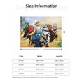 thumbnail image 5 of Ninjago Flannel Blanket Cozy Ultra-Soft Micro Throw Blanket For Bed Sofa Couch Car Office Camping Travel All Season Fleece Blanket 80"x60", 5 of 8