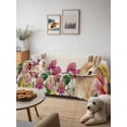 thumbnail image 6 of Easter Bunny Couch Cover, Spring Colorful Daisy Flowers Rabbit Vintage Sofa Cover Blanket for 2 Seat Cushion, Sectional Sofa Slipcover Furniture Protector for Living Room Bedroom 71''x102'', 6 of 9