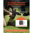 thumbnail image 3 of VEVOR Adjustable Trailer Hitch, Fit 2.5 Inch Receiver, Trailer Hitch Mount with 2 Inch & 2-5/16 Inch Balls, 21000 lbs GTW, 9 Inch Drop, Towing Ball Mounts for RVs, Off-Road Vehicles and Trucks, Black, 3 of 9