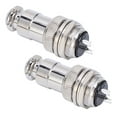 thumbnail image 4 of Conector de enchufe de aviación, carcasa de aleación de Zinc, conectores chapados en plata y cobre, 2 uds., 4 of 8