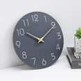 thumbnail image 2 of Wooden 30Cm Silent Wall Clock For Home Decor Large Number Modern Clock, 2 of 9