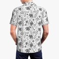 thumbnail image 4 of Balery Hand Drawn Snake Printed Men’s Short Sleeve Polo Shirt, Midweight Men's Shirt,Golf Polo shirts -X-Large, 4 of 9