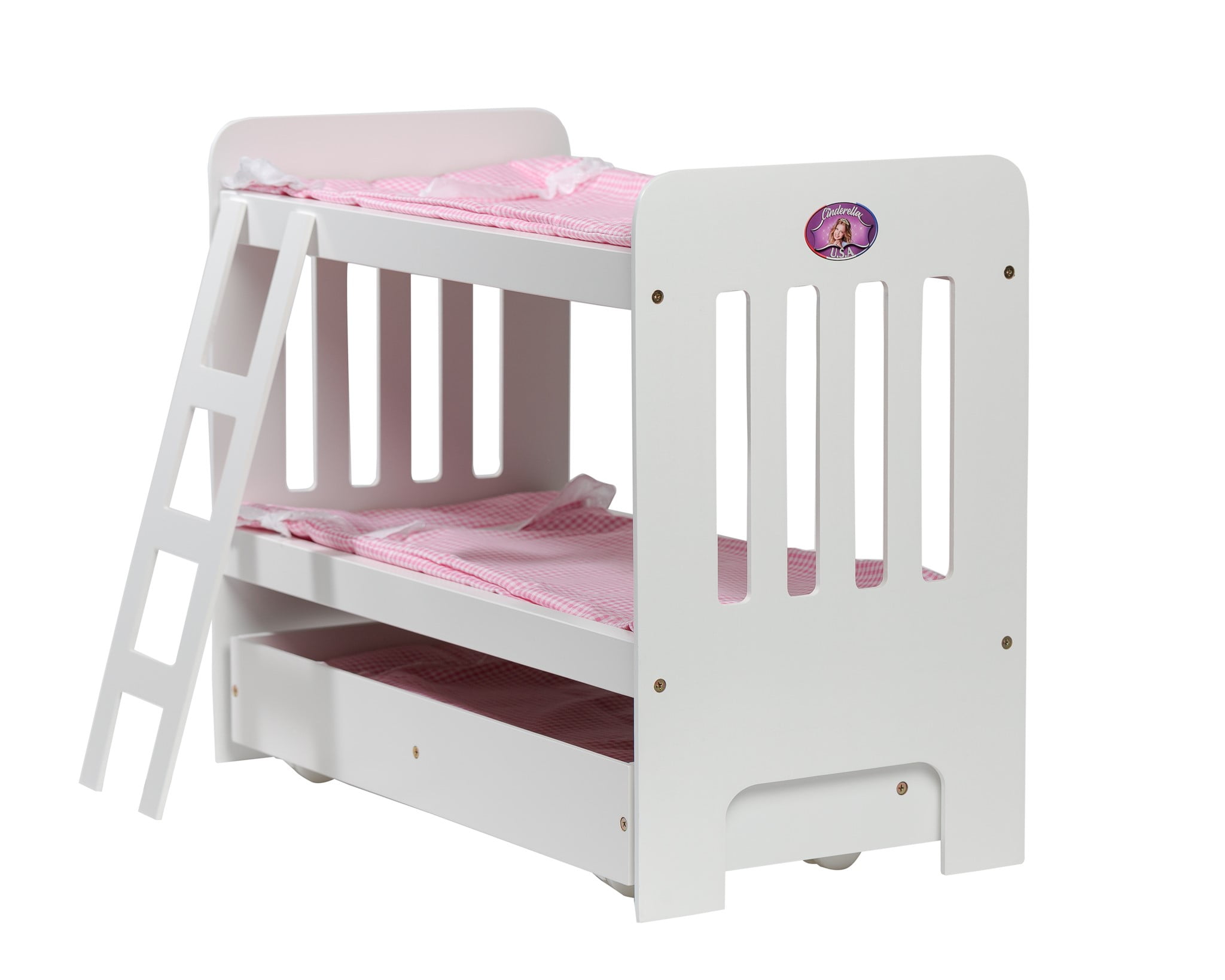 Cinderella Usa Trundle Doll Bunk Beds With Ladder Com