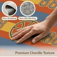 thumbnail image 6 of ODIKA 3'x5' Washable Area Rug Retro Stripe Score Number Football Bold Round Blanket Basketball Playful for Hallway, Laundry Room, Non-Slip, Flatweave, Easy Care, 6 of 7