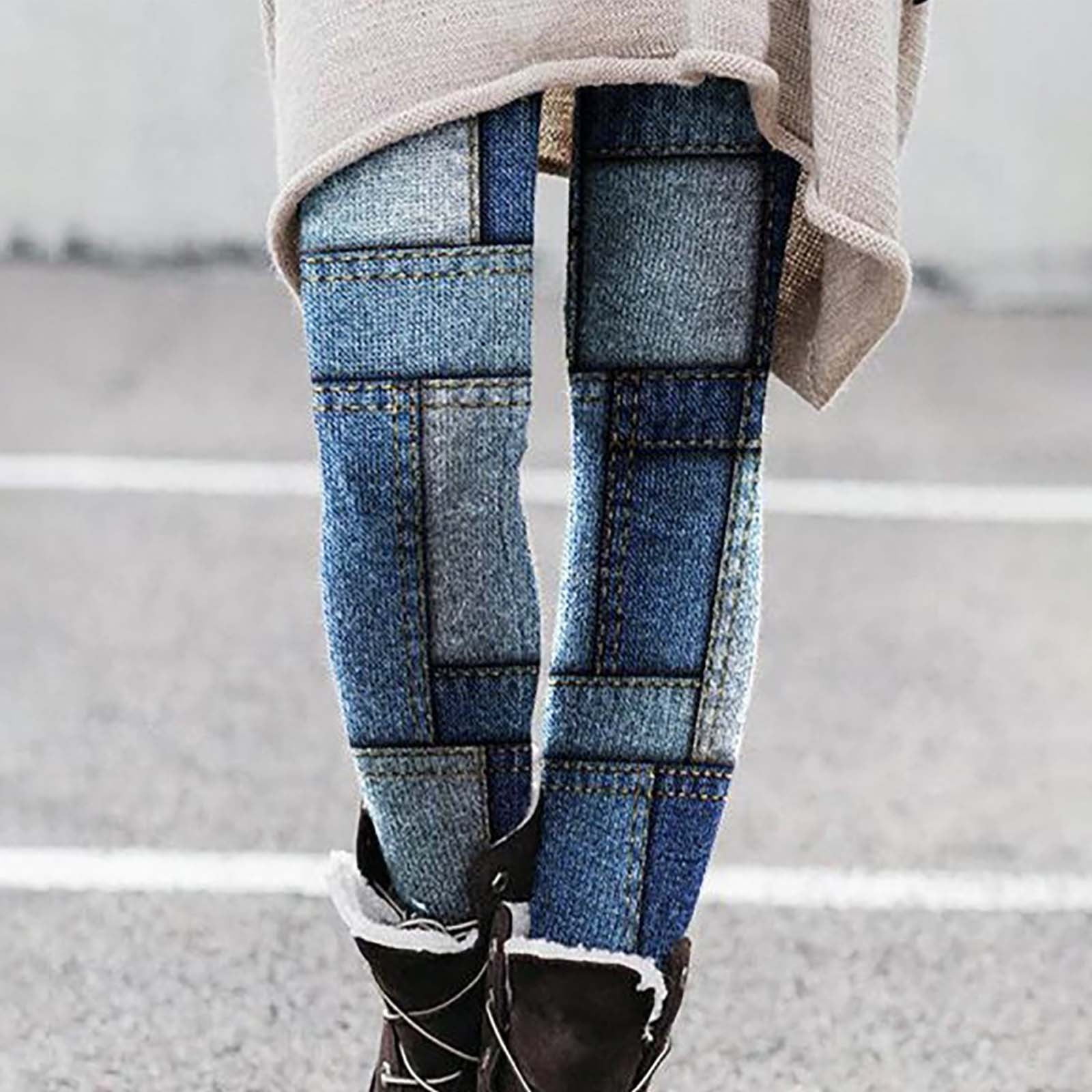Legging Chaud for Women Automne et Hiver a la Mode Pire Impression Slim Skinny Bottes Pantalons Leggings a l Automne et a l Hiver sur l Autorisation