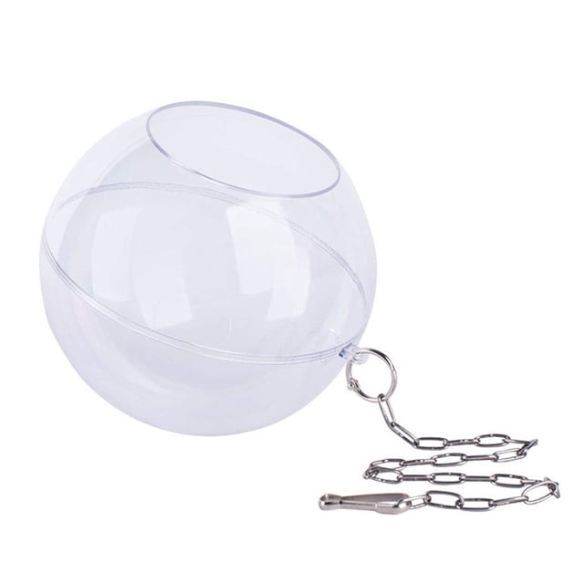 Juguete de plástico con forma de pelota para buscar comida para pájaros: estimulación mental para gallinas y comedero interactivo divertido para la hora de comer