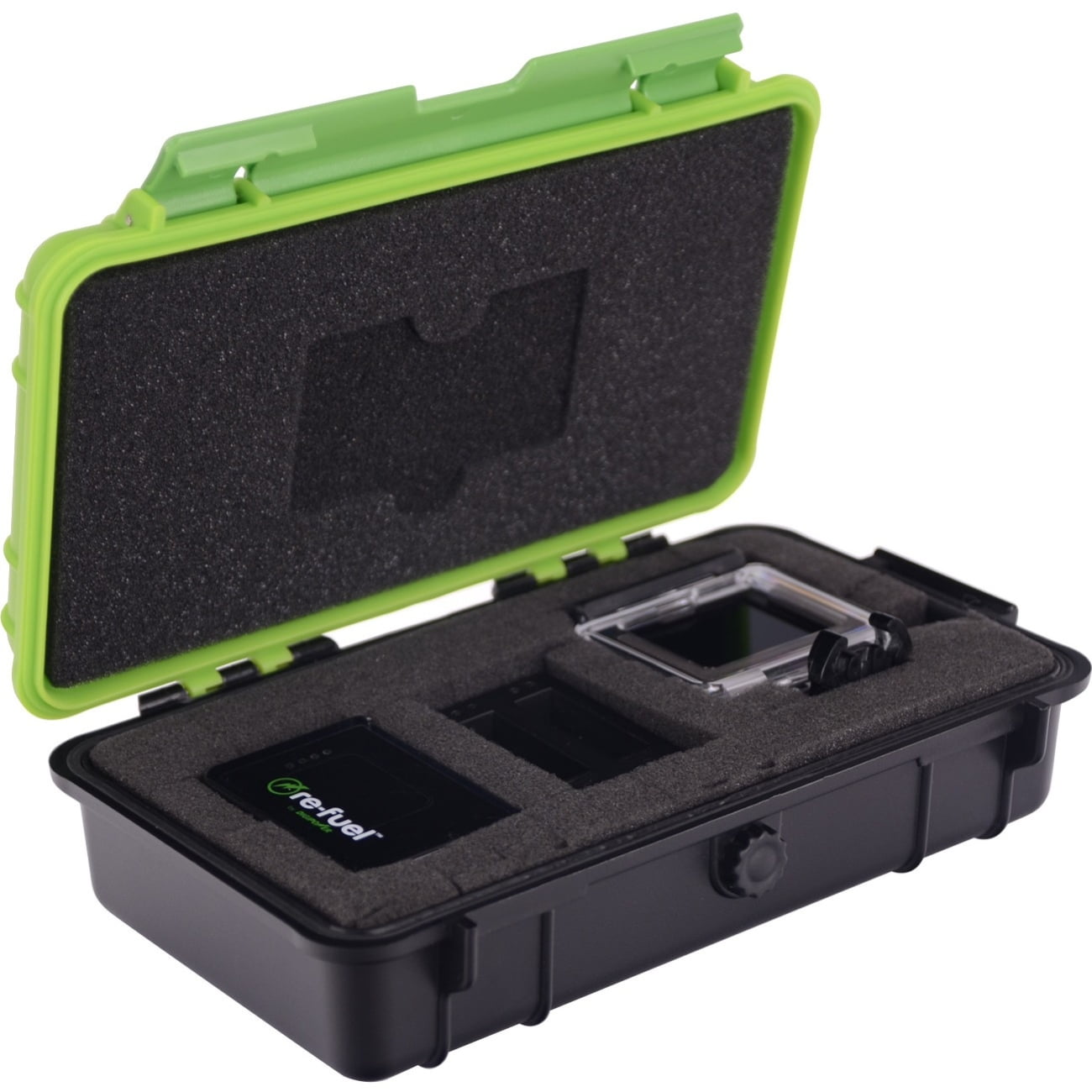 DigiPower Action Carrying Case Camera, Camcorder, Leaf Green, Black