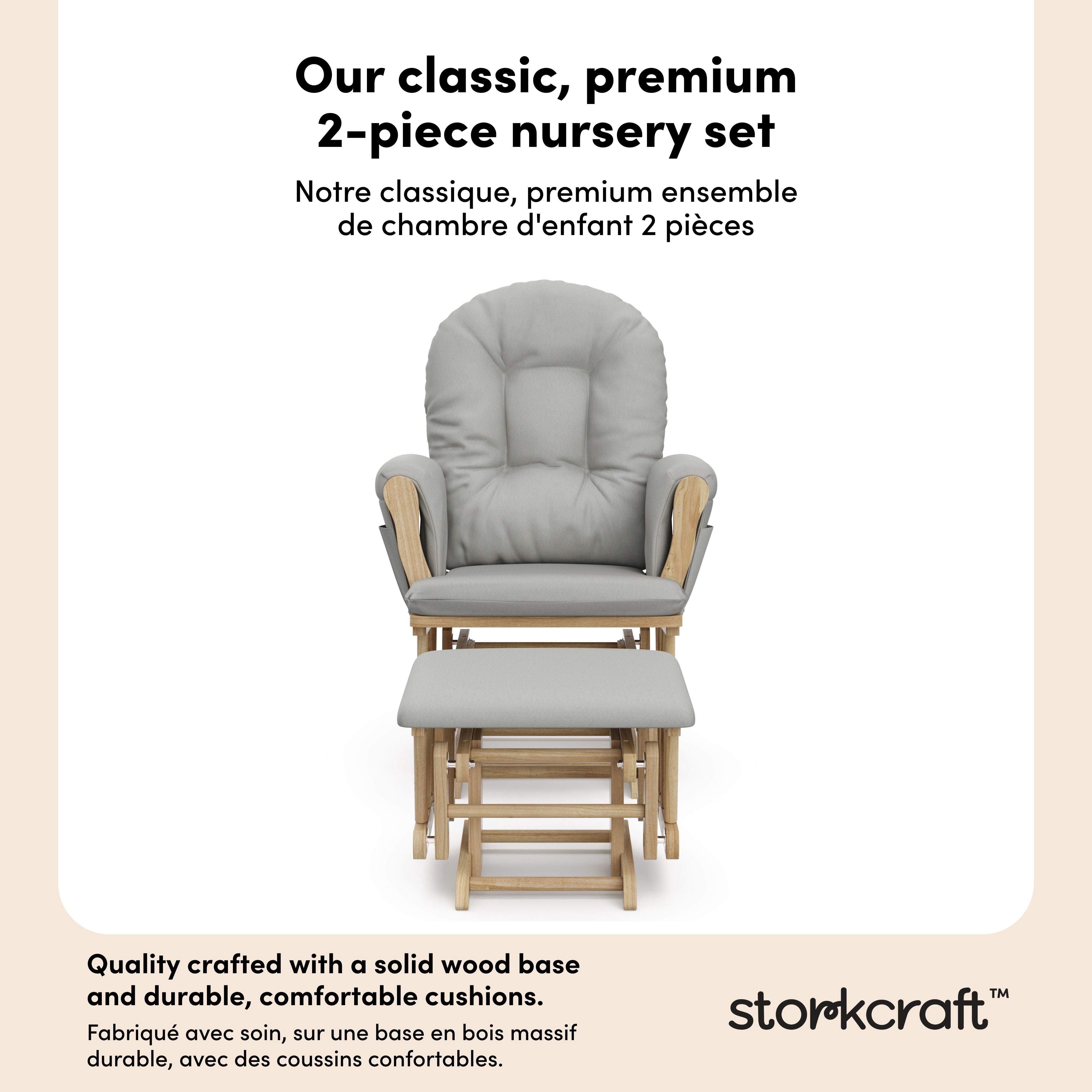 Chaise et repose-pieds Storkcraft Hoop