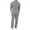 Gray #64, variant on DORKASM Mens 2 Piece Sets Fall Outfits Linen Tracksuits Casual Button Down Long Sleeve Hoodie & Pant Set for Travel Lounge Navy XL
